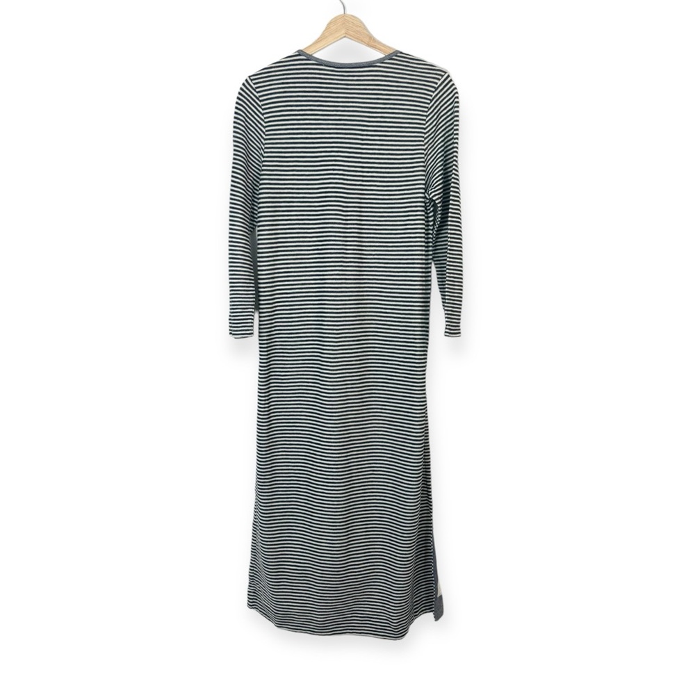 Anthropologie Postmark Stripe Side Slits Henley Midi Tunic/Dress Large - Picture 6 of 10